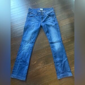 Low Rise Hudson Jeans Women's Straight Leg in Rich Blue